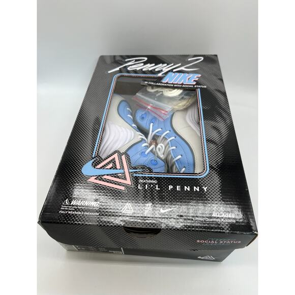 Nike Air Penny 2 Social Status Sneakers DM9132-100 Men's Size 7 New - Picture 7 of 14